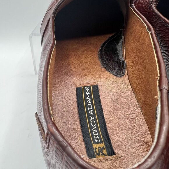 Stacy Adams Mens 11M Genuine Snake Leather Tassel Loafers Slip On Timeless Retro - Picture 14 of 15